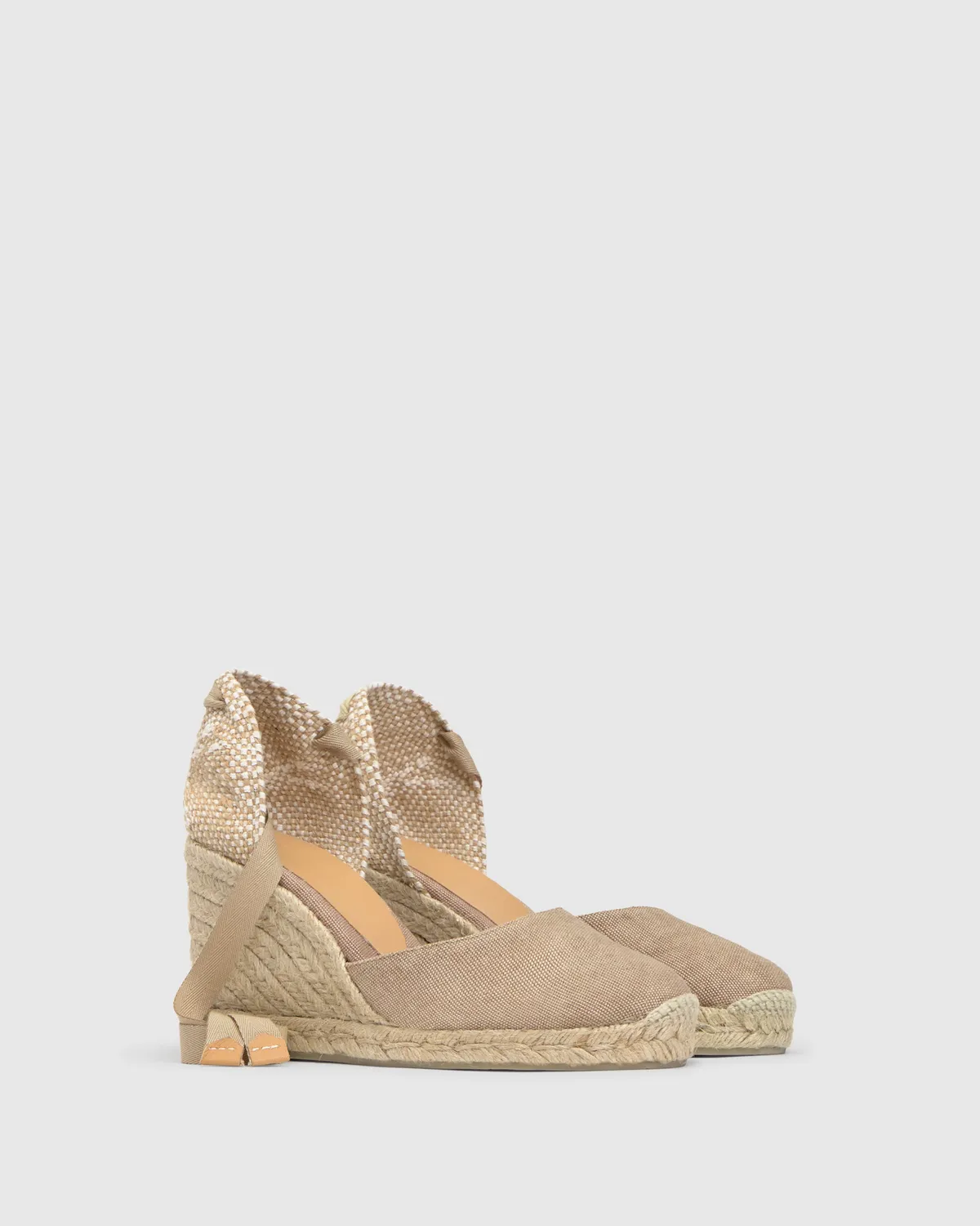 Castaner Carina 8 002 espadrilles zand canvas 9 cm