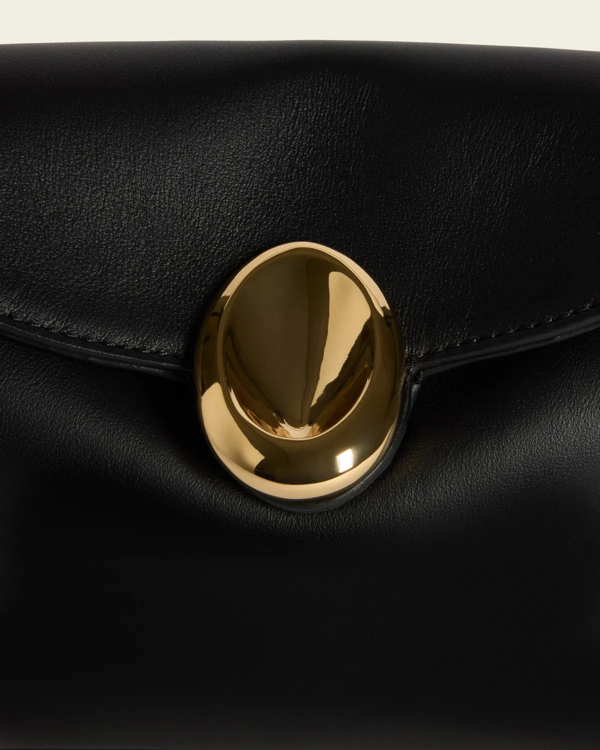 Flattered Gaia clutch zwart leer