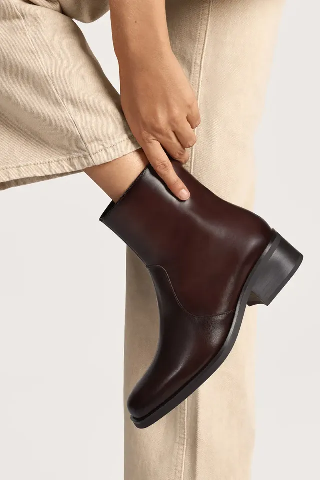 Bryan Stepwise Chester boots donkerbruin leer
