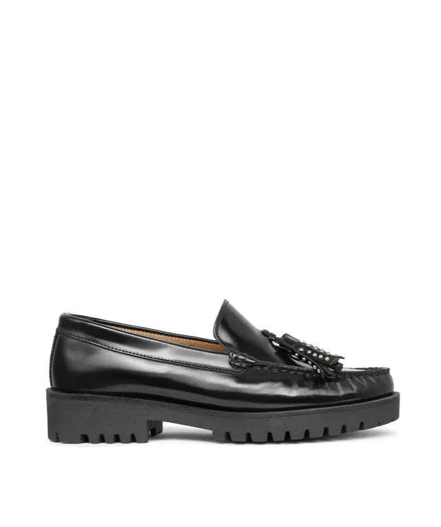 Finsbury Ariane loafers zwart lak kwastjes