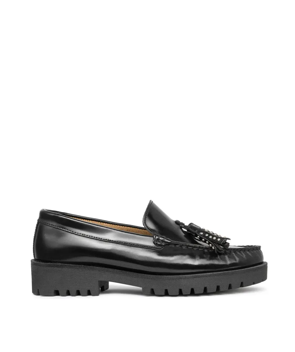 Finsbury Ariane loafers zwart lak kwastjes
