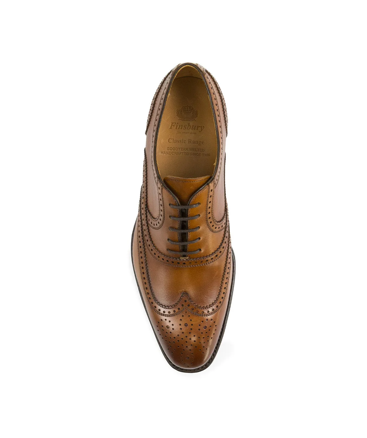 Finsbury Strand 4 veterschoenen bruin patina