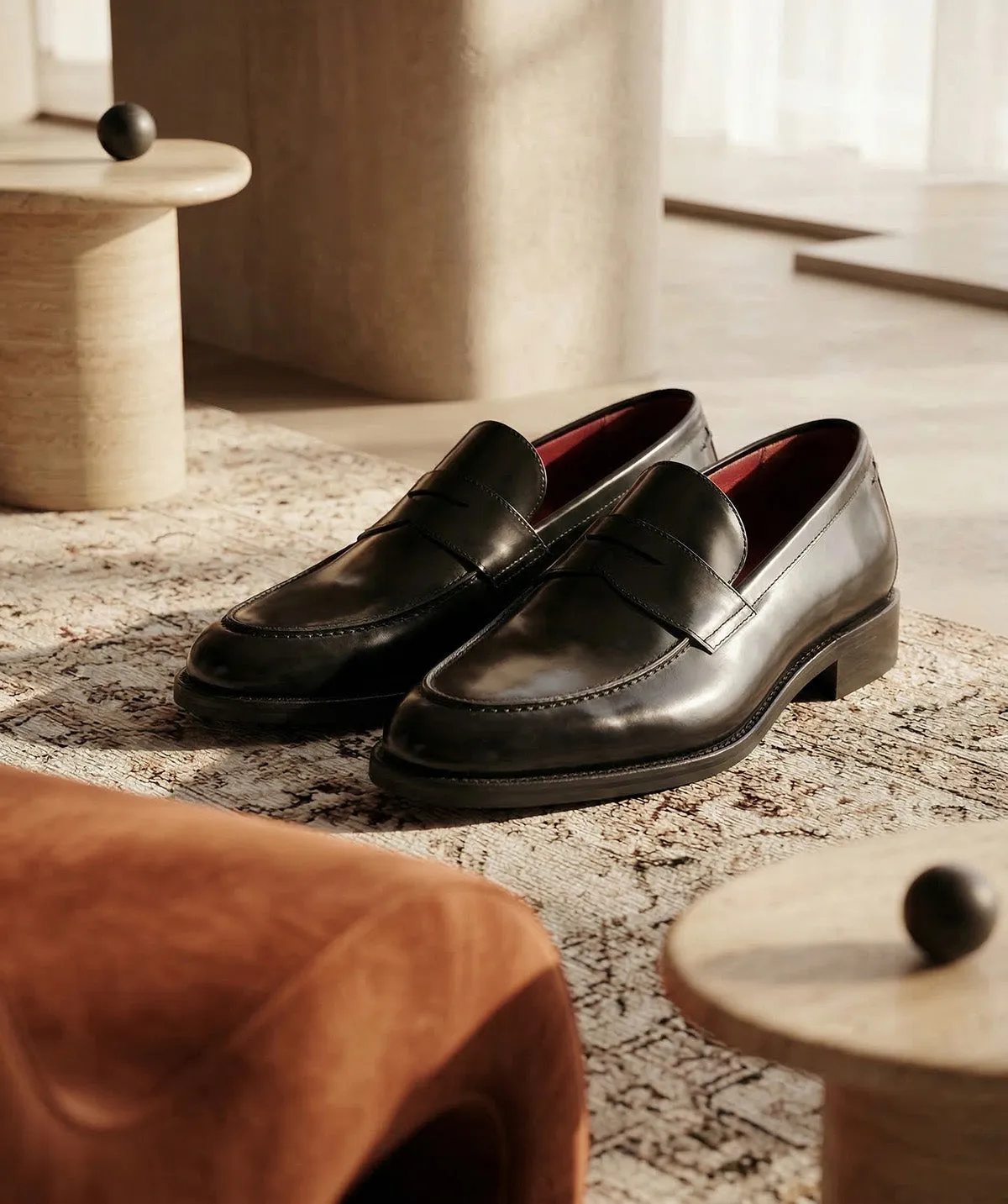 Finsbury Oscar loafer zwart gepolijst leer