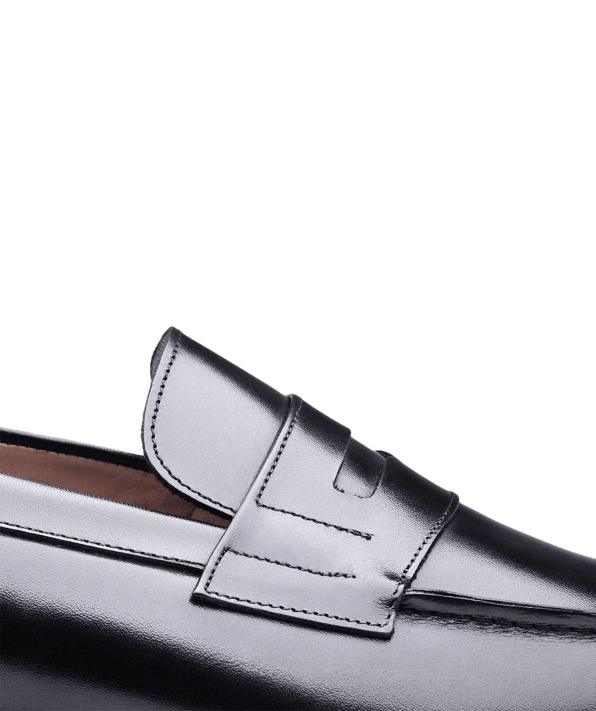 Finsbury College 1986 loafers zwart leer