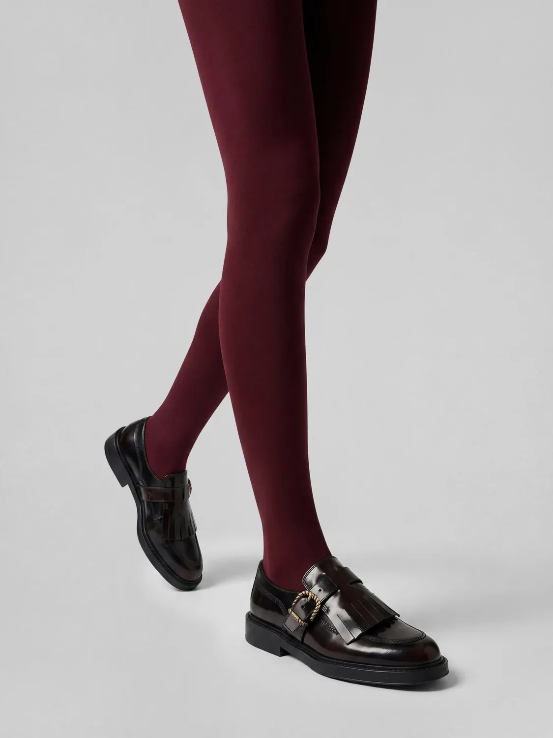 Frau Verona veterschoenen bordeaux geborsteld leer