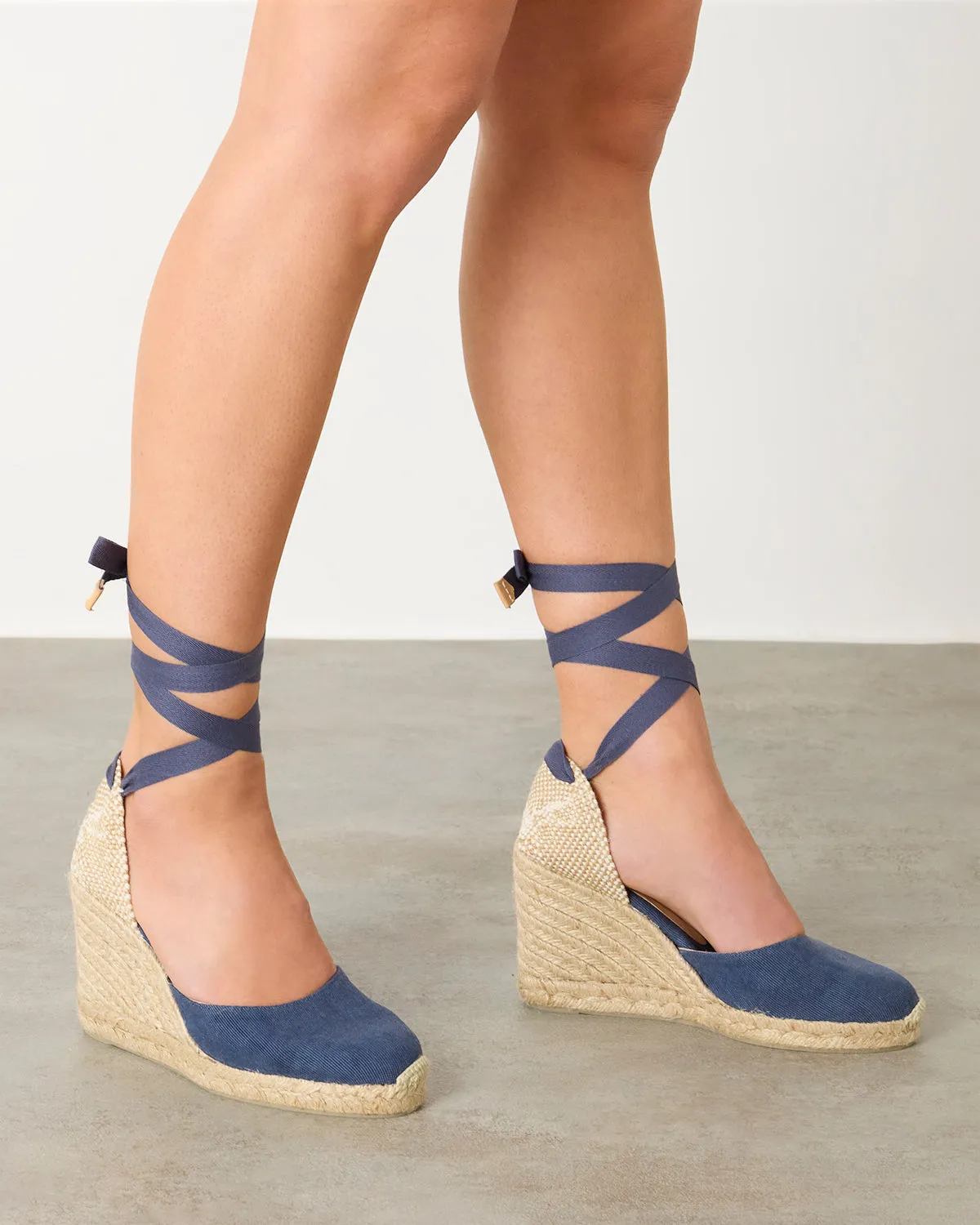 Castaner Carina 8/002 espadrilles donkerblauw canvas 9 cm