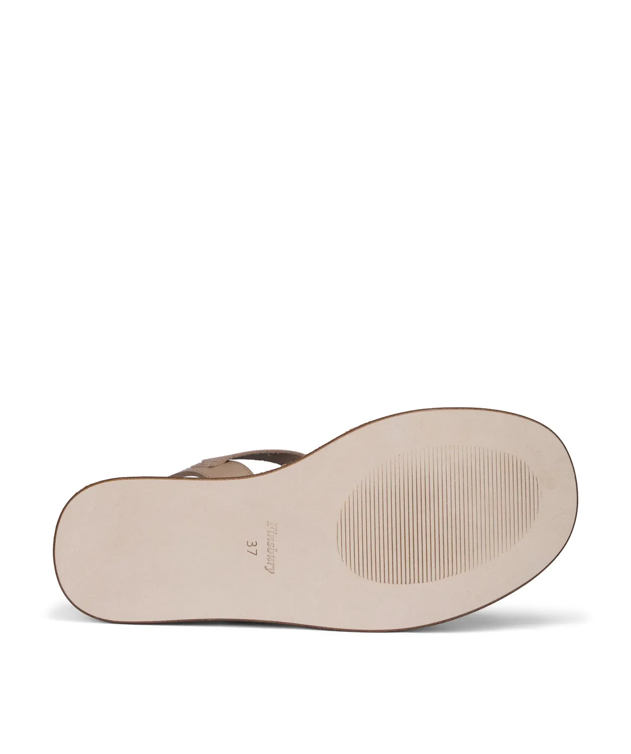 Finsbury Brigitte leren sandalen beige sleehak