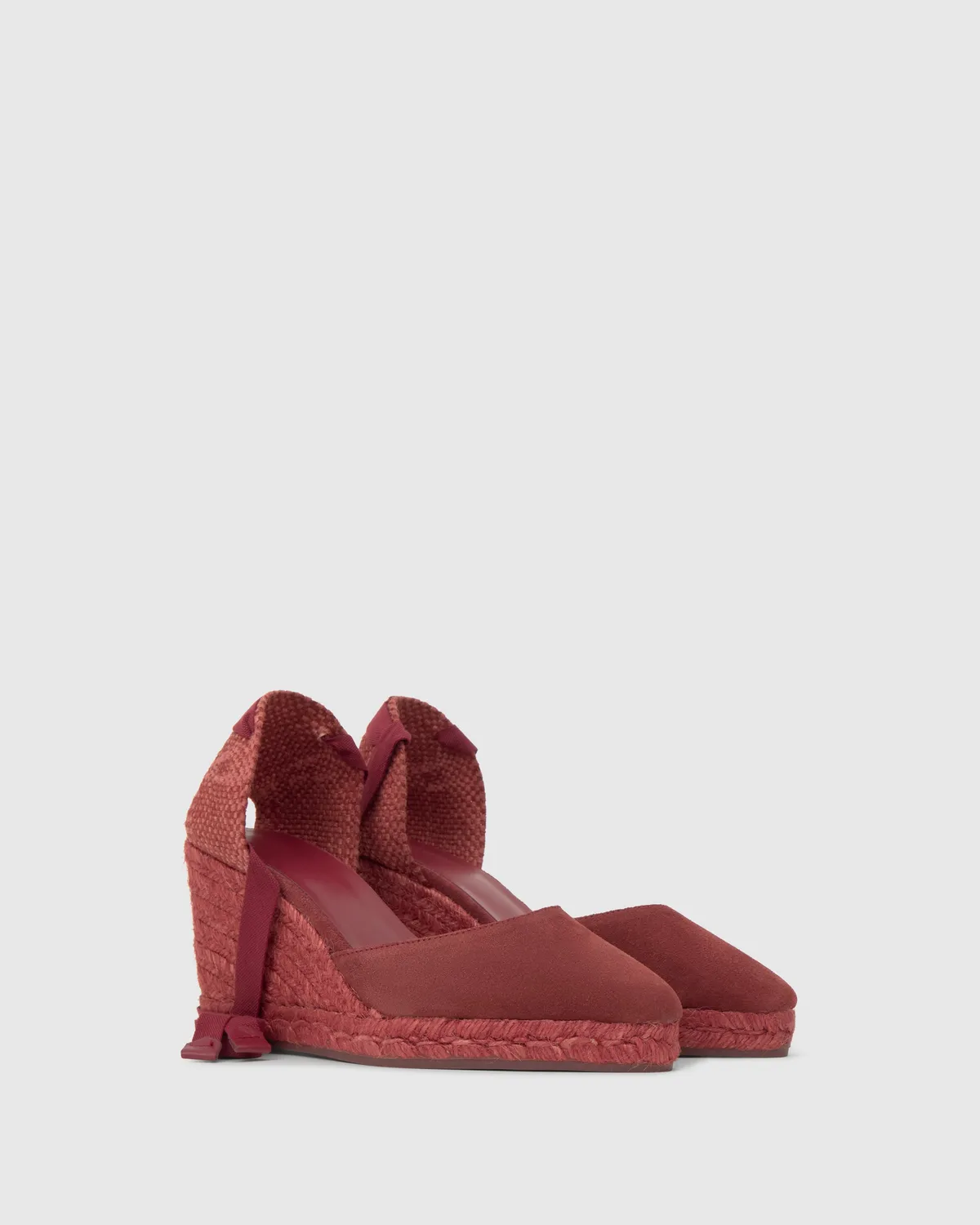 Castaner Joyce C 8 186 espadrille suède mahonie 9 cm