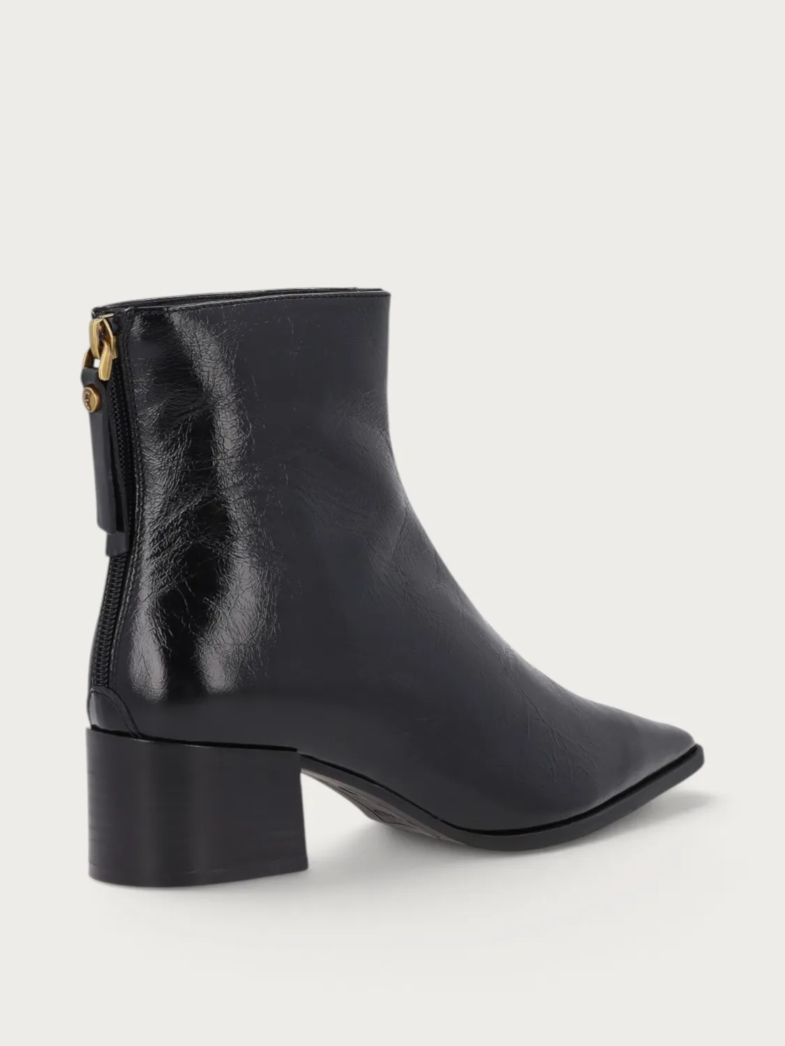 Frau Verona enkelboots zwart leer dames met hak