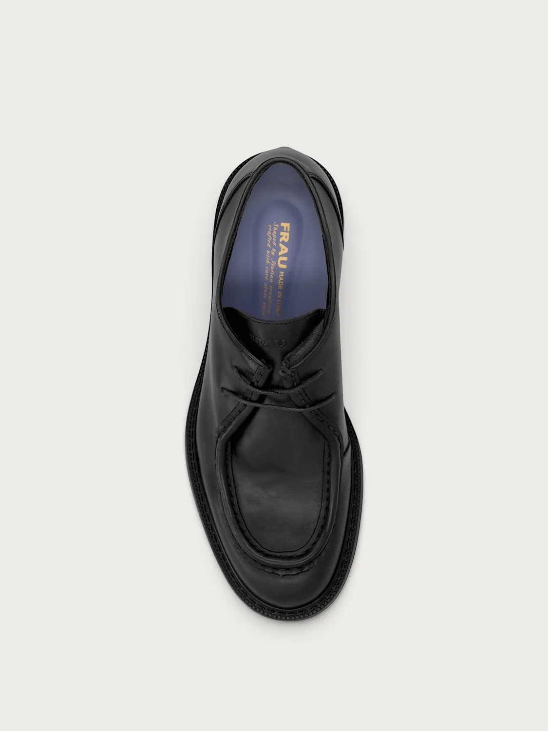 Frau Signature derby schoenen kalfsleer zwart