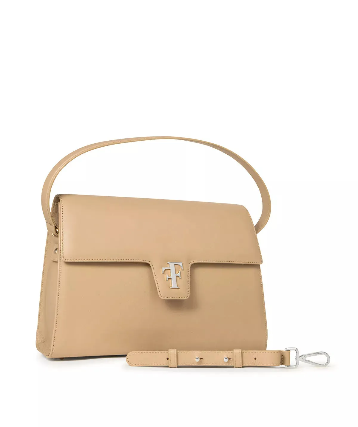 Finsbury FF35 handtas beige leer 13 inch laptop