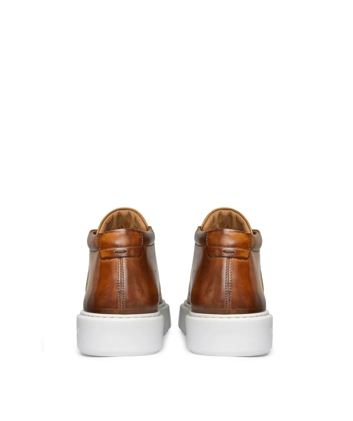 Finsbury Modena High Sneakers Goud Leer Heren
