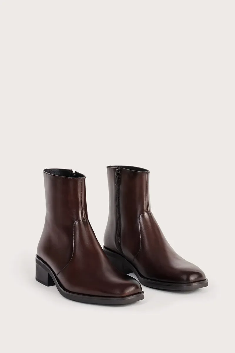 Bryan Stepwise Chester boots donkerbruin leer