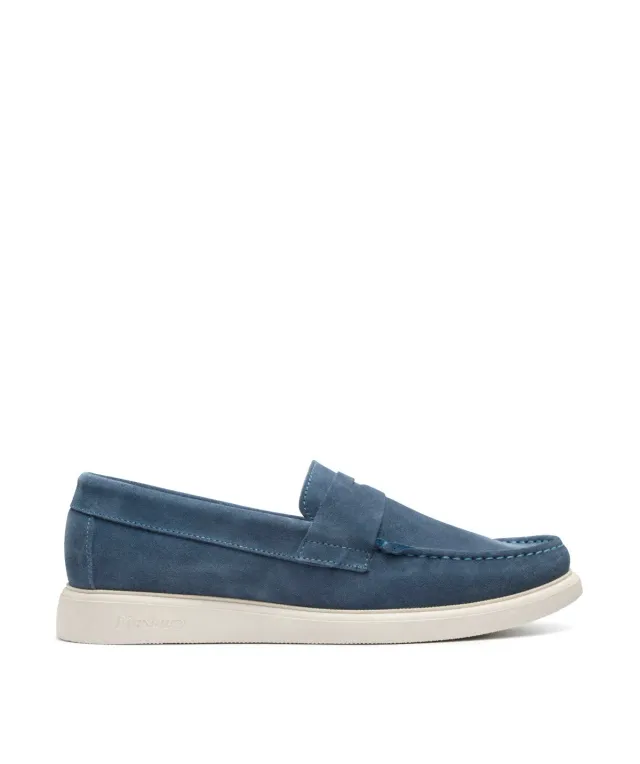 Finsbury Acapulco loafer blauw suède