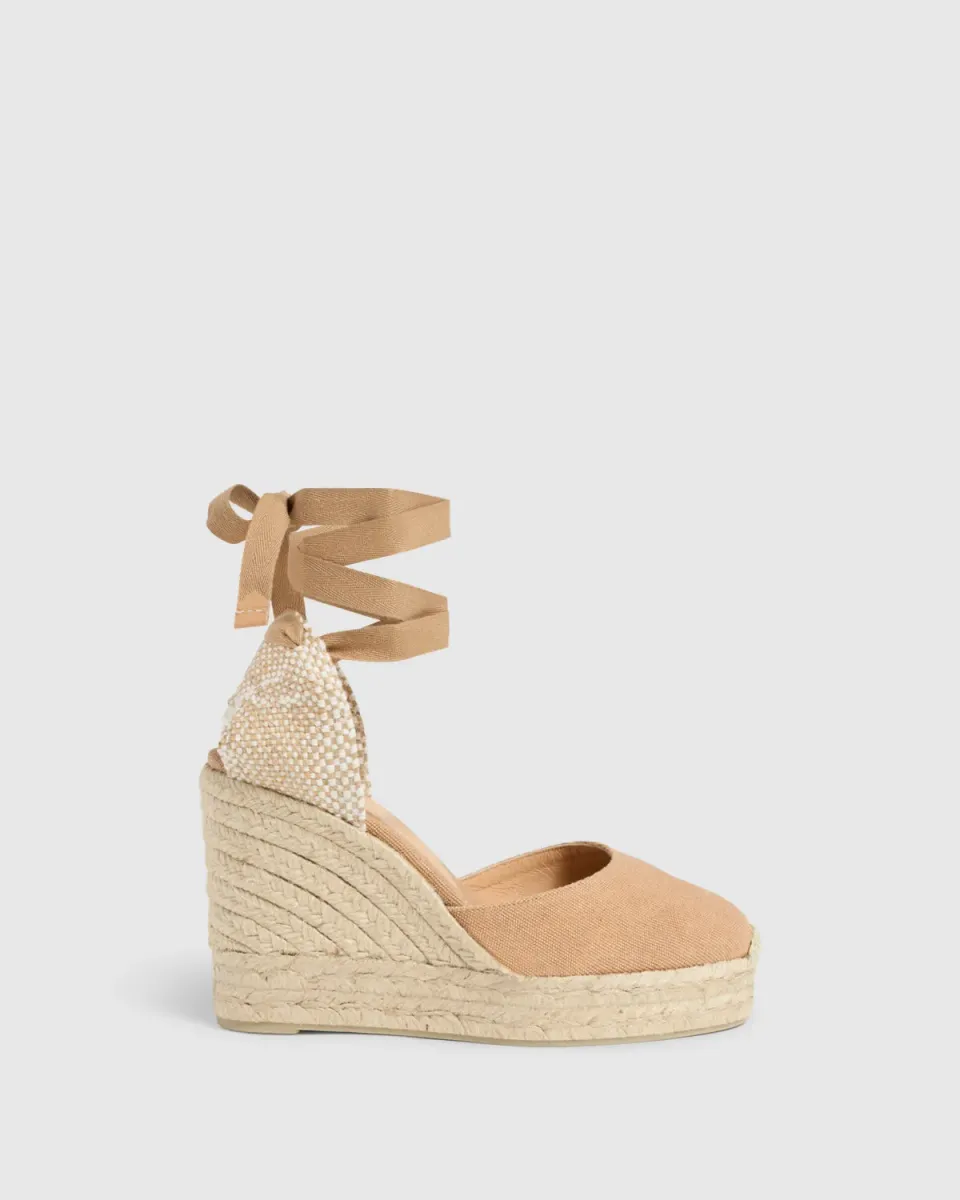 Castaner Carina 8ED/002 espadrilles toast katoen 11cm