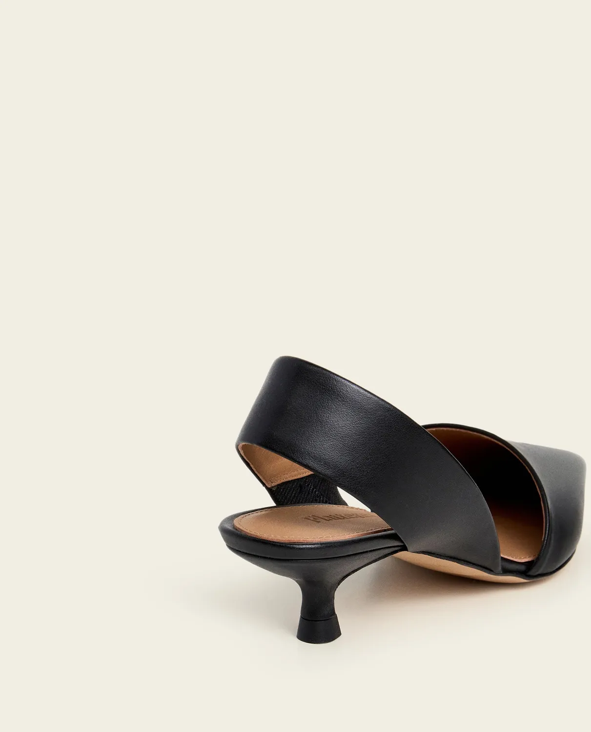 Flattered Ninni pumps zwart leer kitten heel