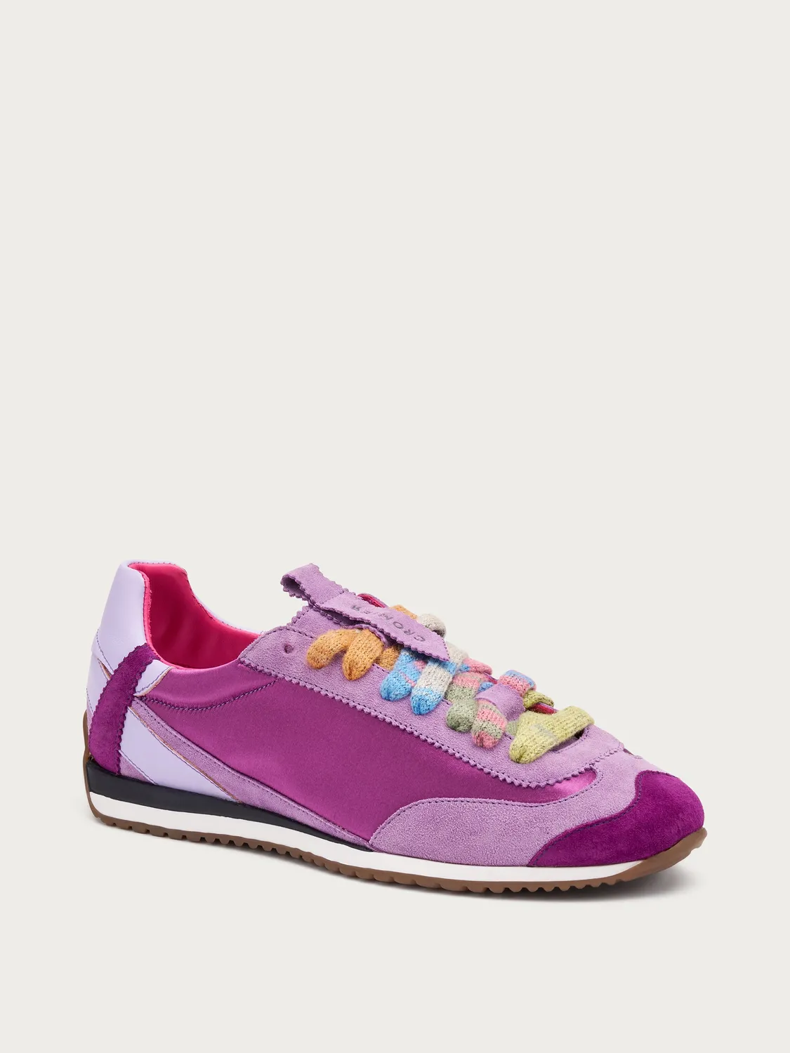 Frau Cromier Kaleido Craft sneakers satijn suède