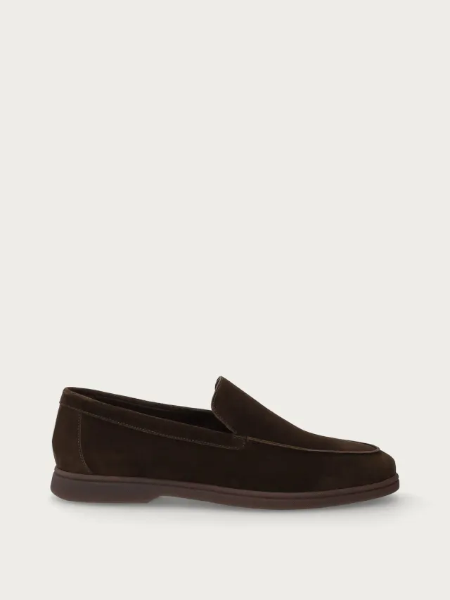 Frau Verona loafers heren donkerbruin suède