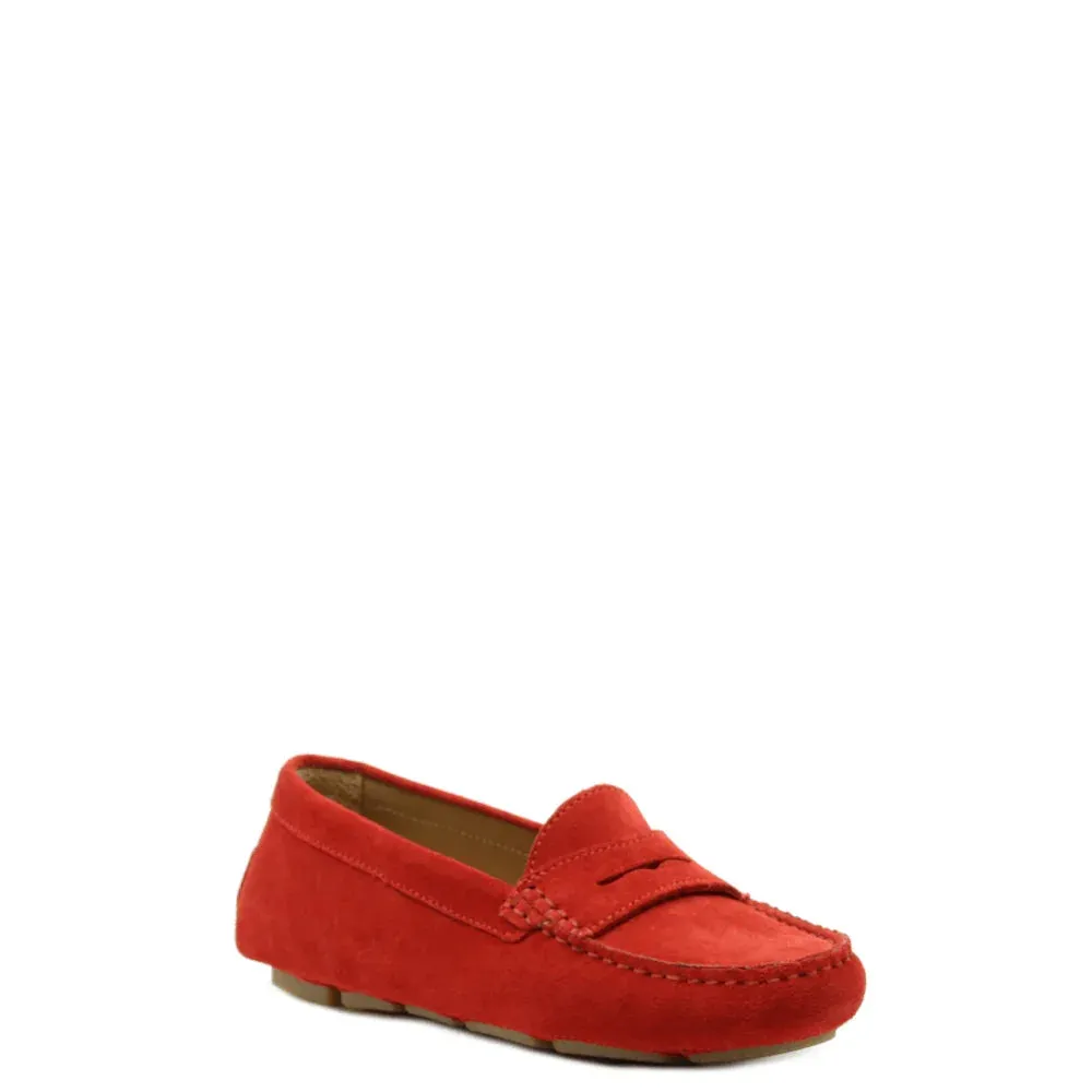 Donelli D1002 instappers rood dames nubuck