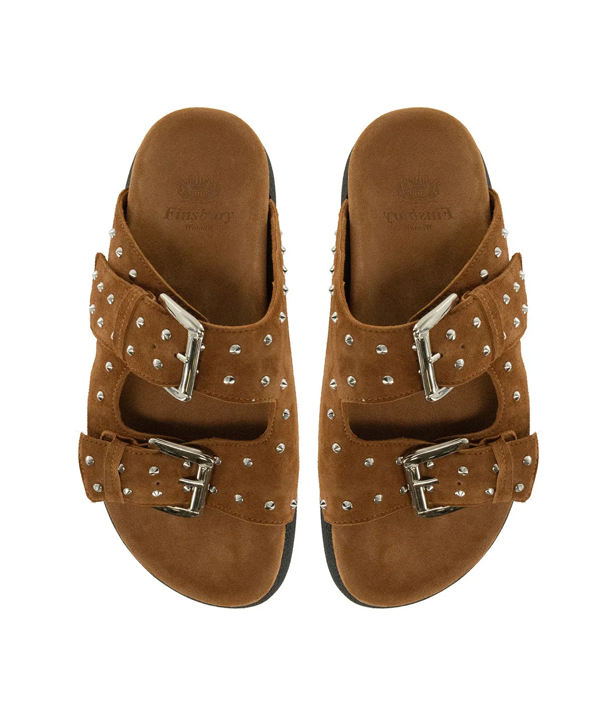 Finsbury Gaia sandalen cognac leer