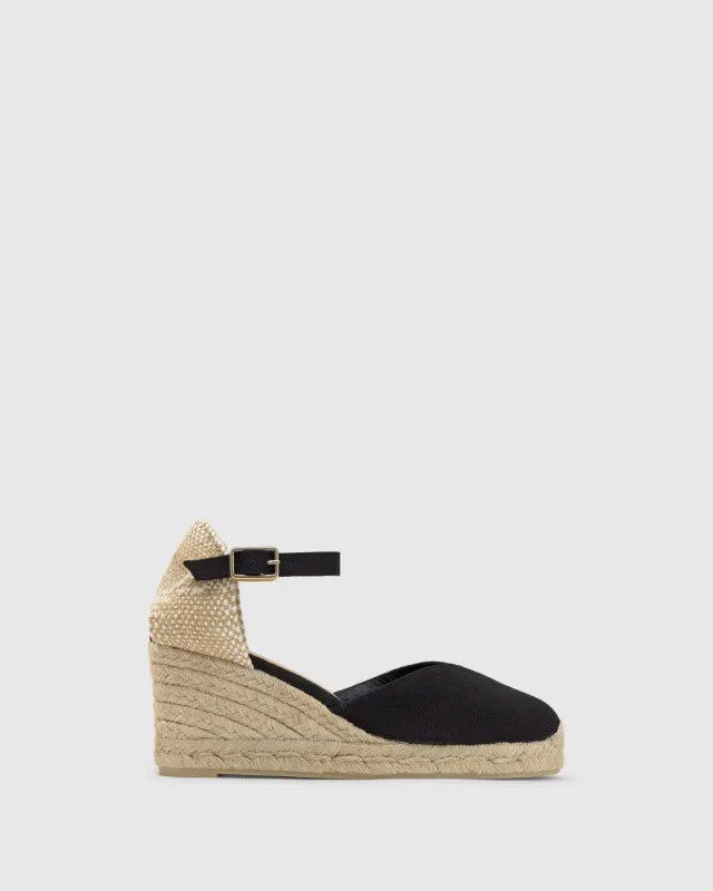Castaner Chiarita CHIARITA/6/001 espadrilles zwart 7 cm