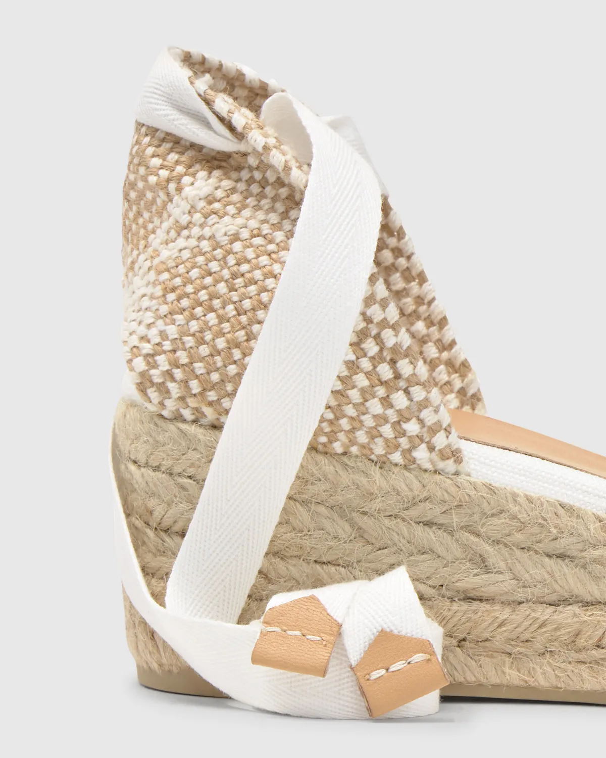 Castaner Carina 3 001 espadrilles wit canvas 5 cm