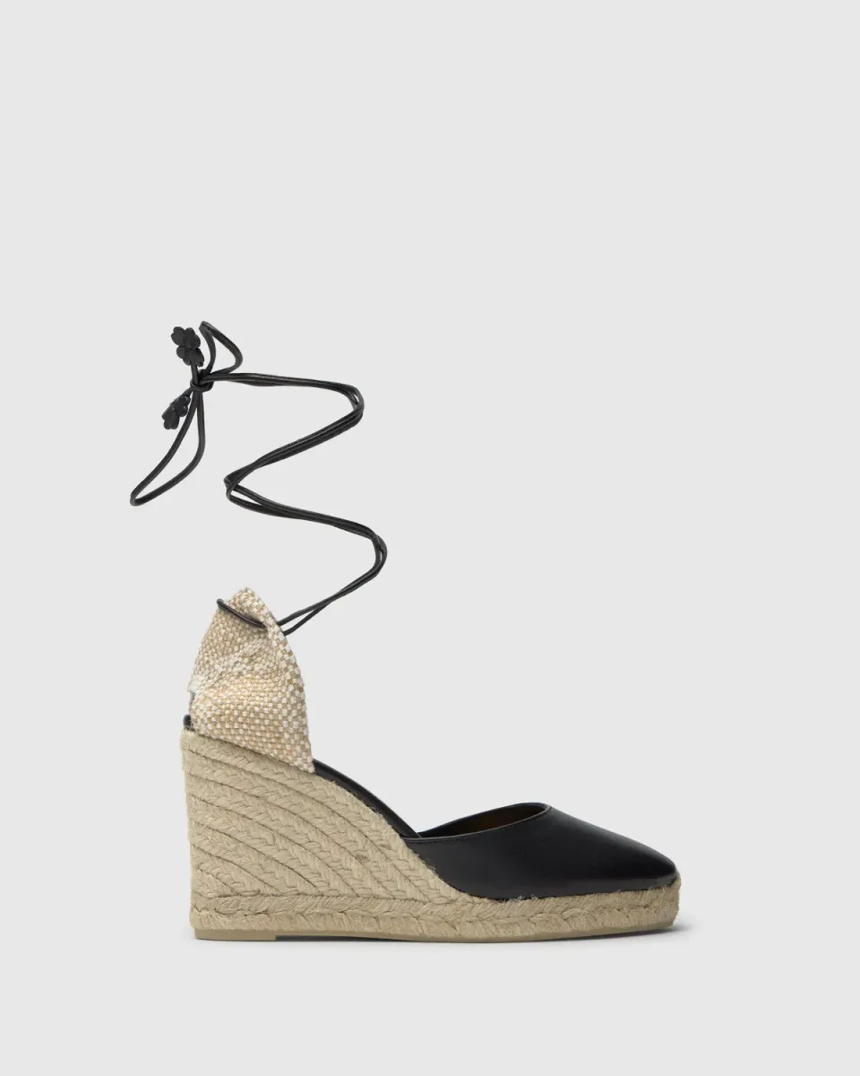 Castaner Carina 8 250 espadrilles zwart leer