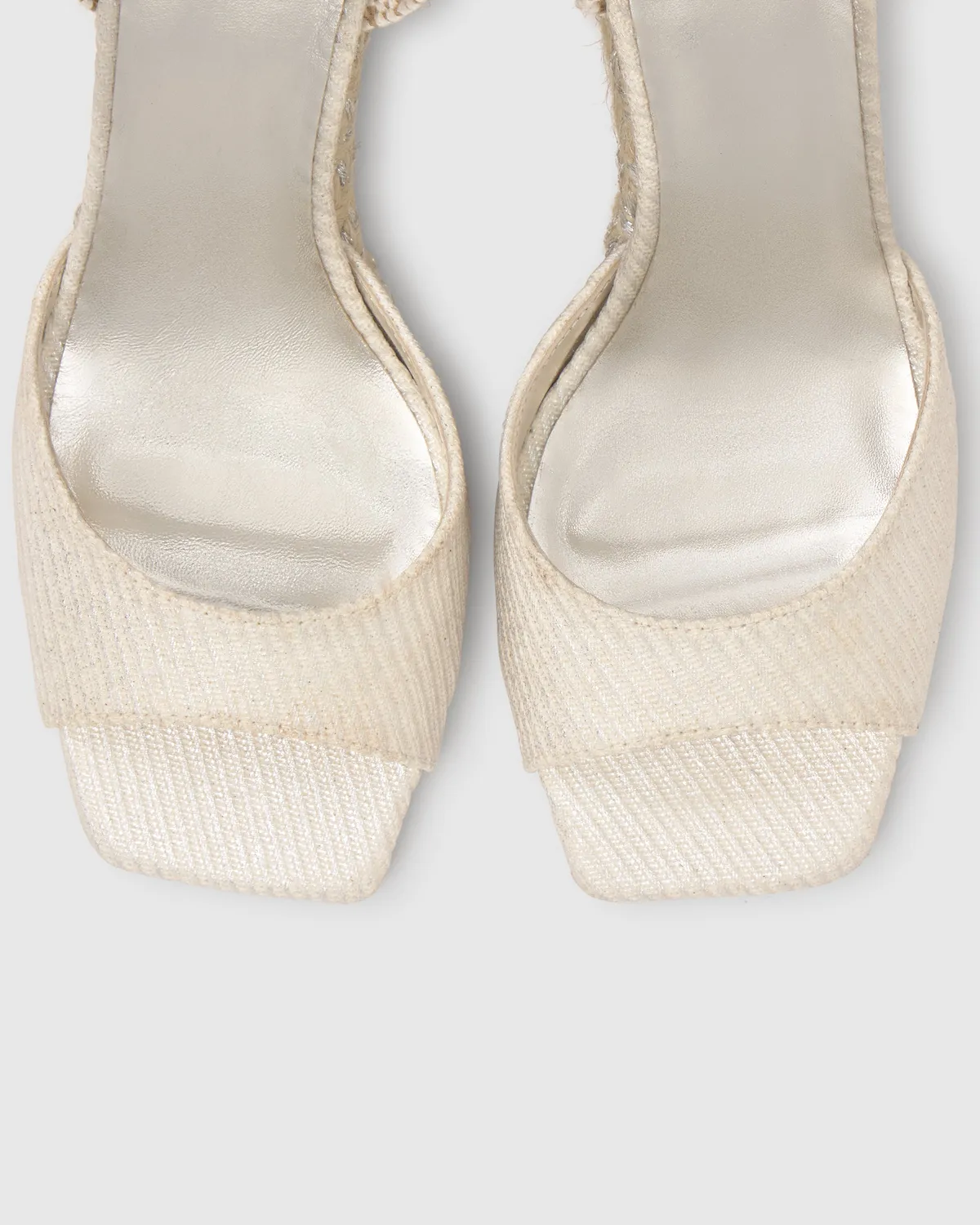 Castaner Brittany 291 sandalen zilver metallic katoen