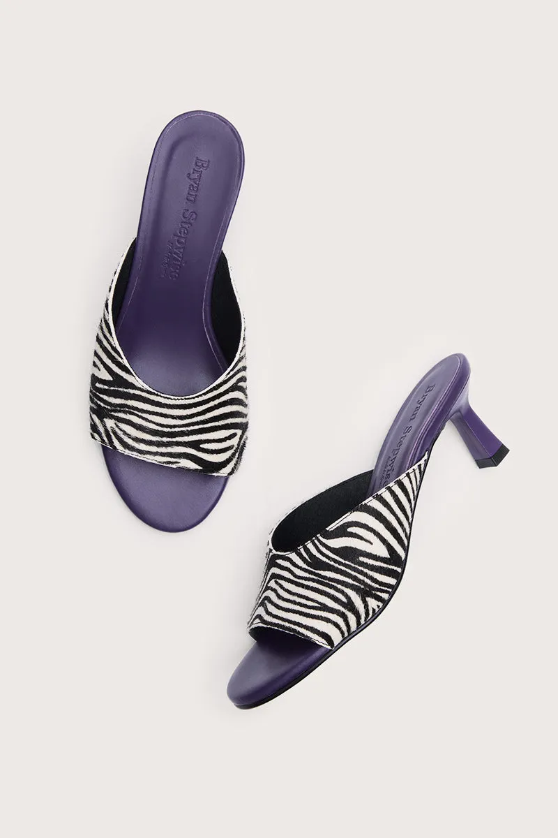 Bryan Stepwise Zebra Renata muiltjes leer dierenprint