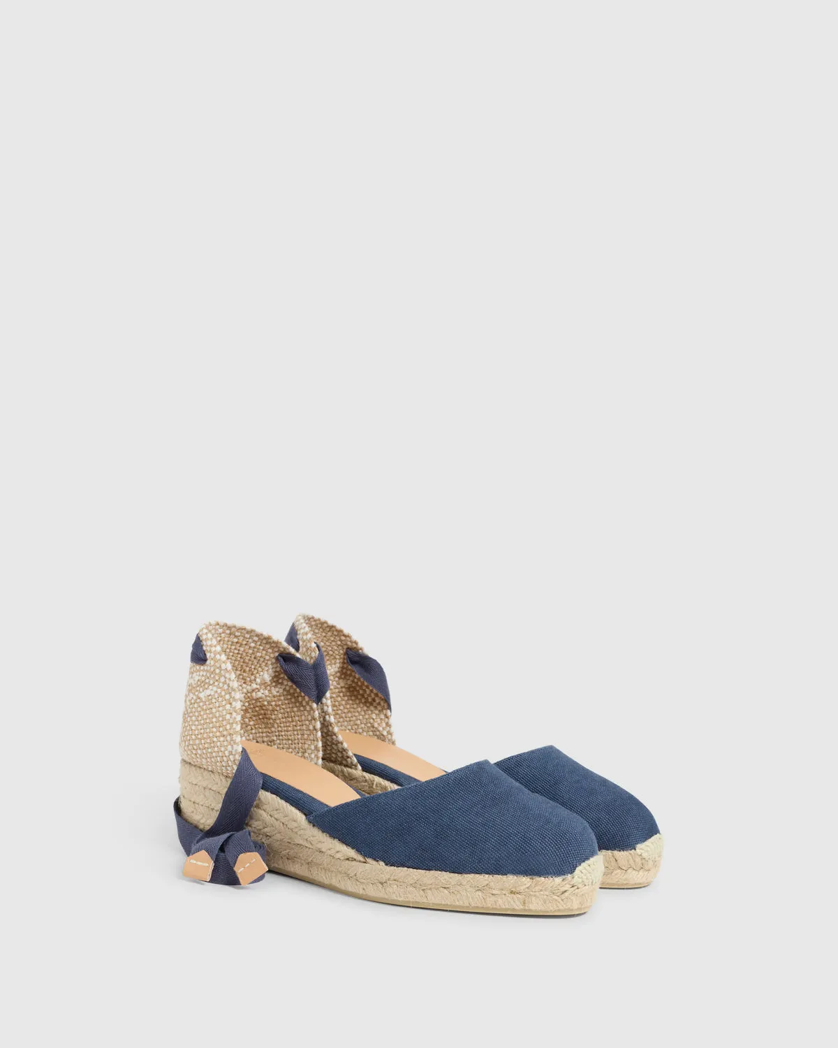Castaner Carina 3 002 espadrille katoen donkerblauw 5 cm