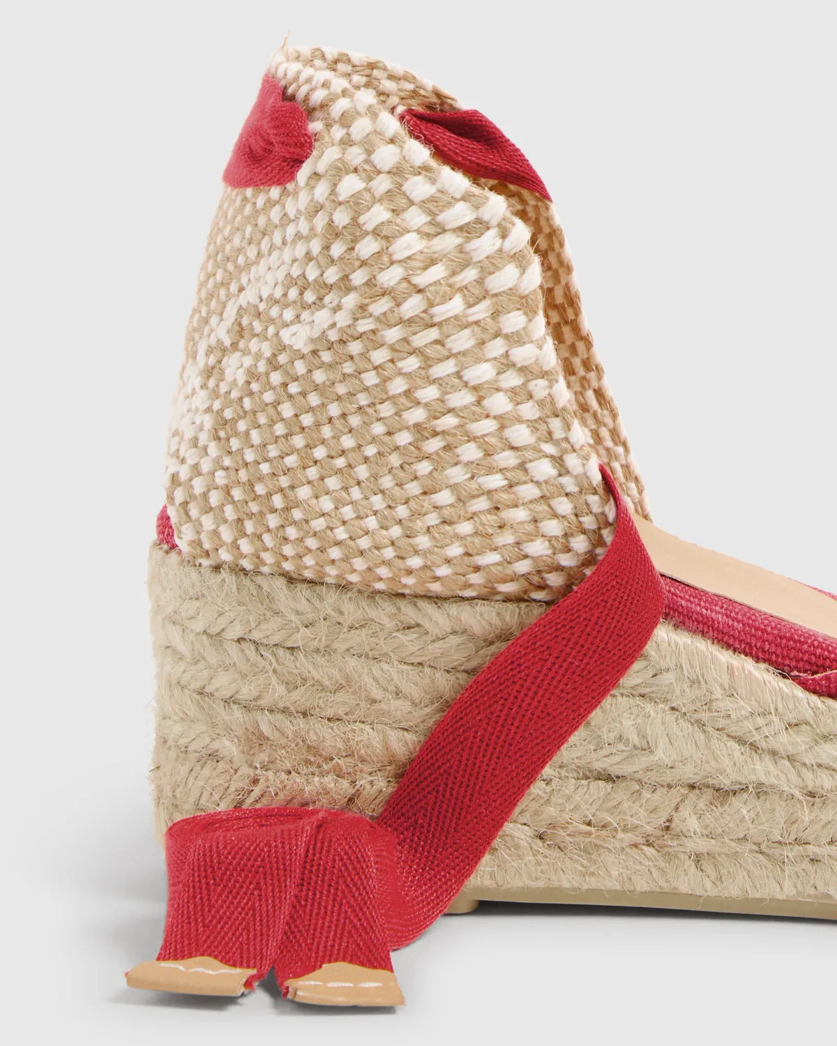 Castaner Carina/3/002 espadrille rood katoen 5cm