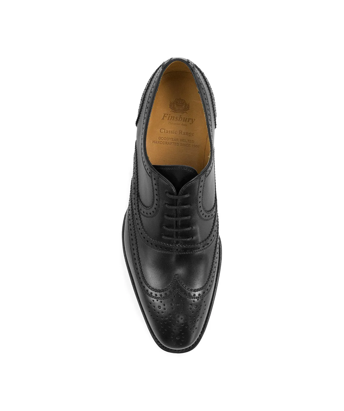 Finsbury Strand 4 Oxford herenschoenen zwart leer