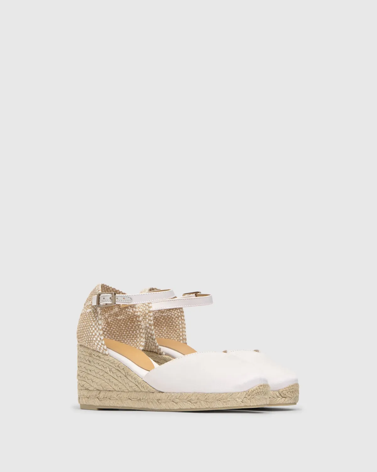 Castaner Chiarita 6 006 espadrille crudo satijn 7 cm