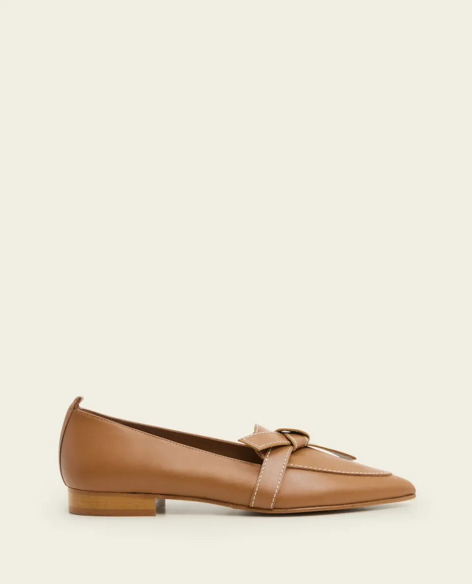 Flattered Ally loafers cognac leer