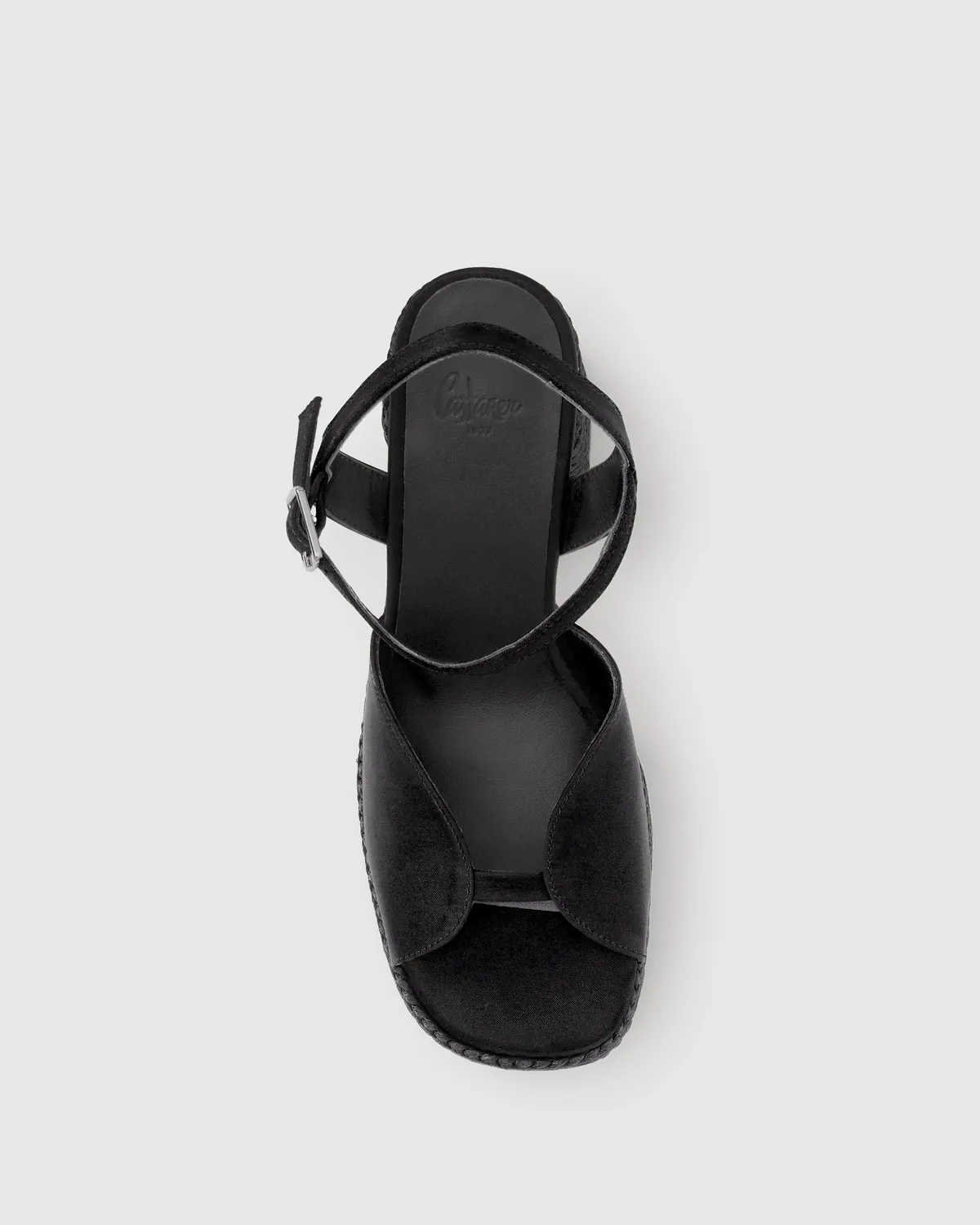 Castaner Fede/312 sandalen zwart satijn 13 cm
