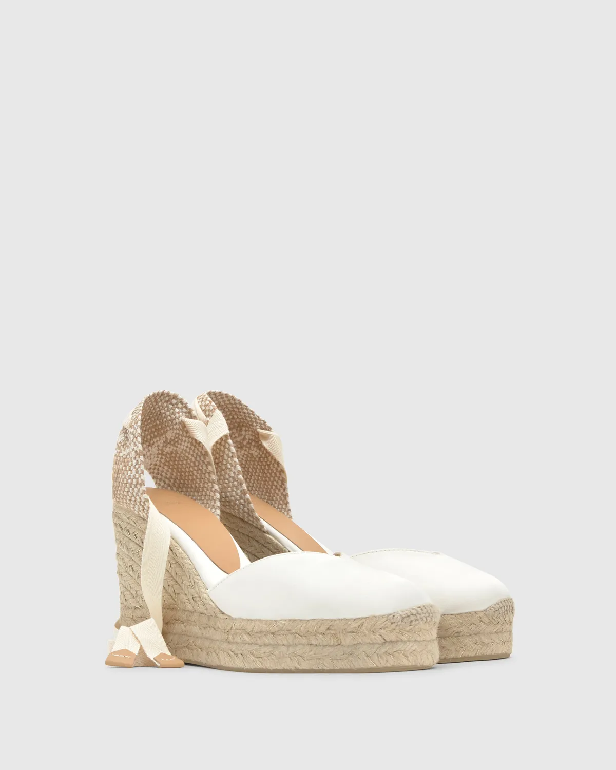Castaner Chiara 8ED/006 espadrilles crudo satijn