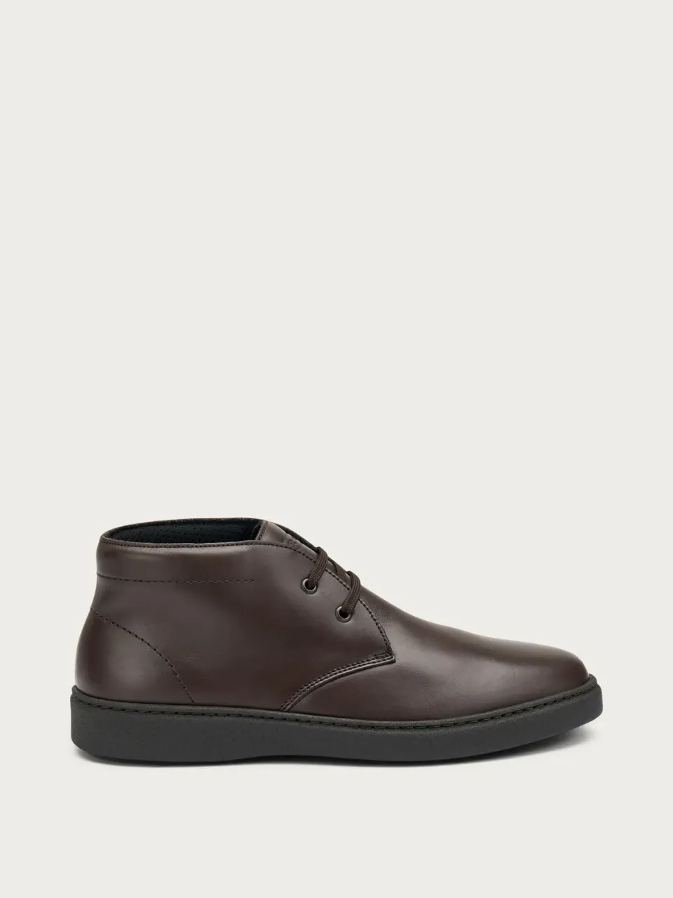 Frau Verona donkerbruine suède veterboots heren