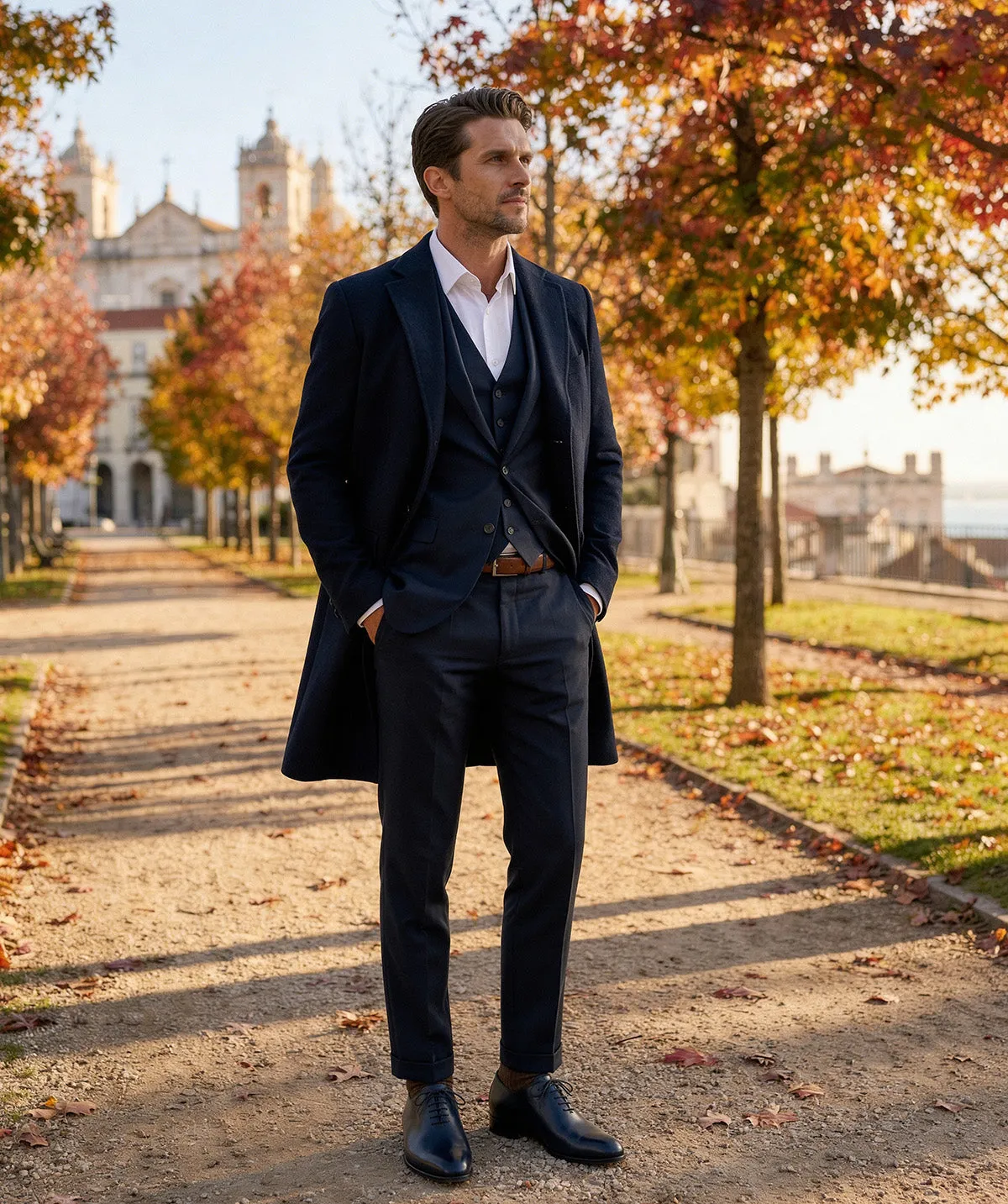 Finsbury Broadway Oxfordschoen ocean blue lakleer