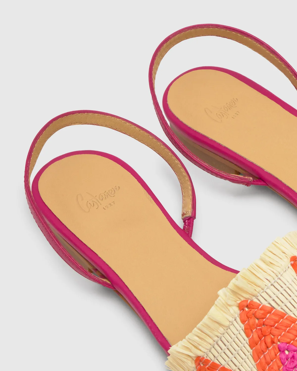 Castaner Berta 296 ballerina’s multicolor raffia