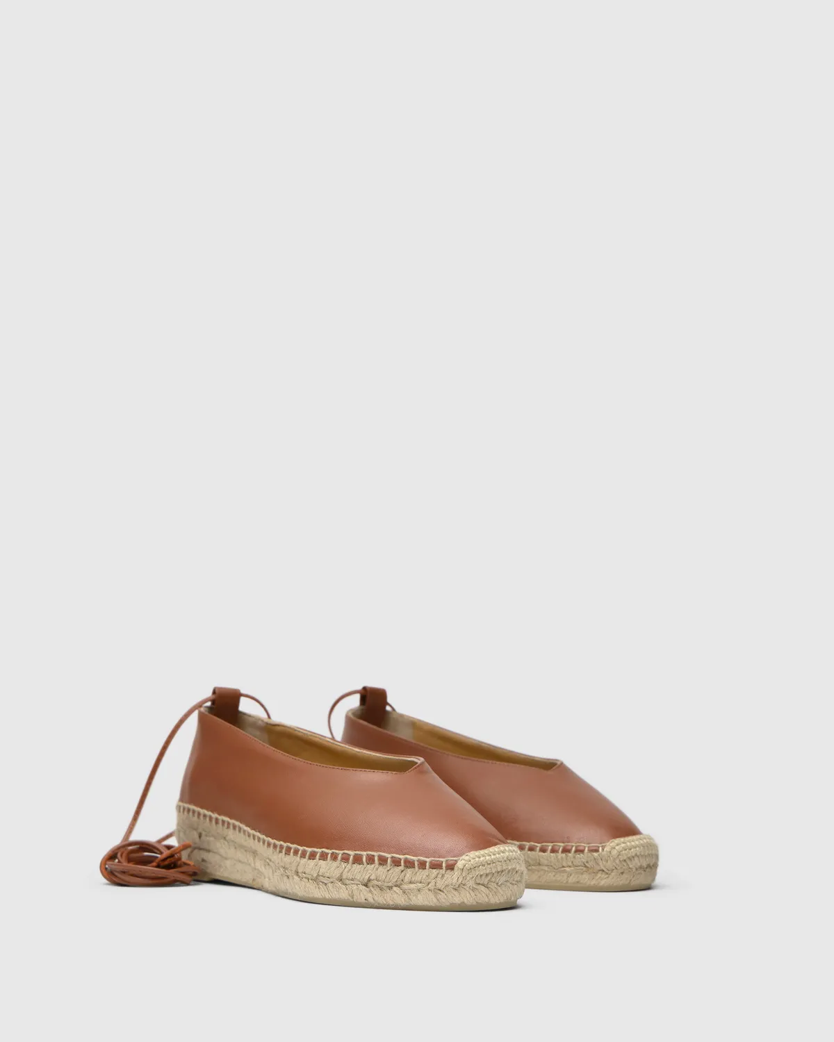 Castaner Gea GEA/2/250 ballerina espadrilles cognac leer