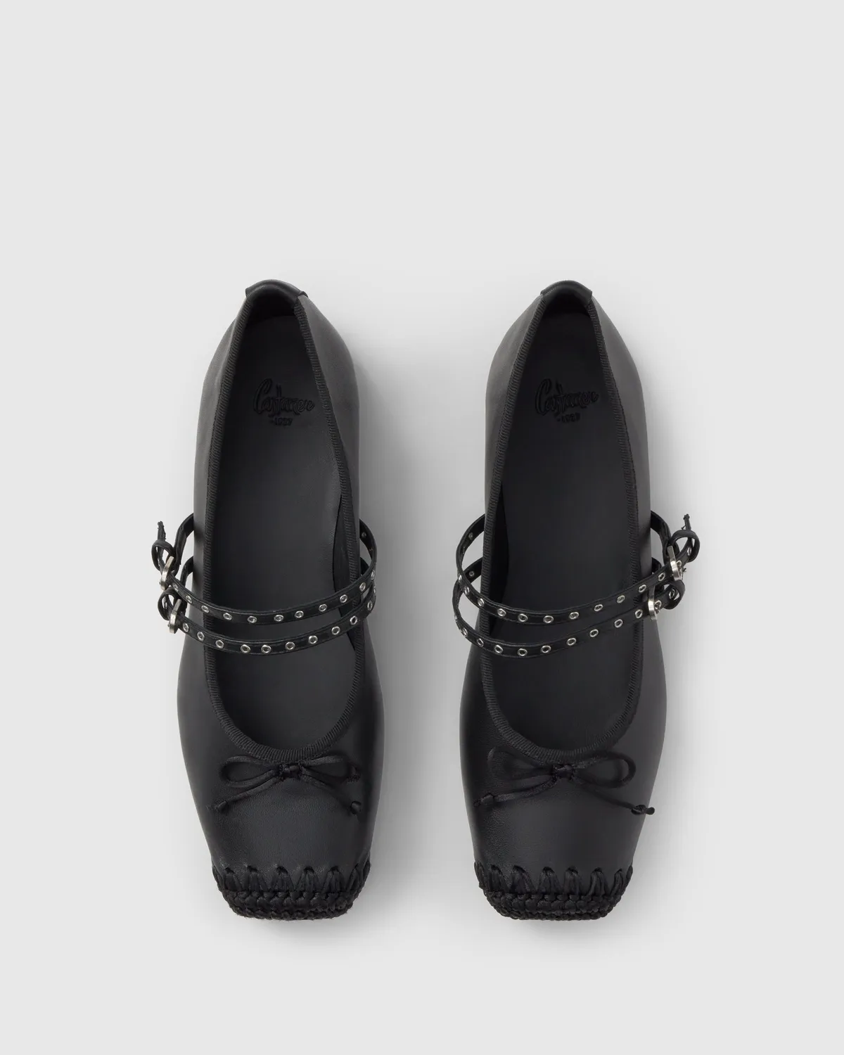 Castaner Gina 280 ballerina's zwart nappa leer