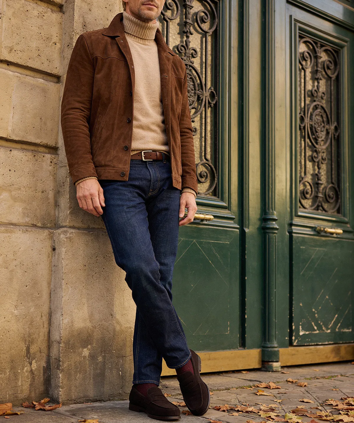 Finsbury College 1986 loafer bruin suède heren