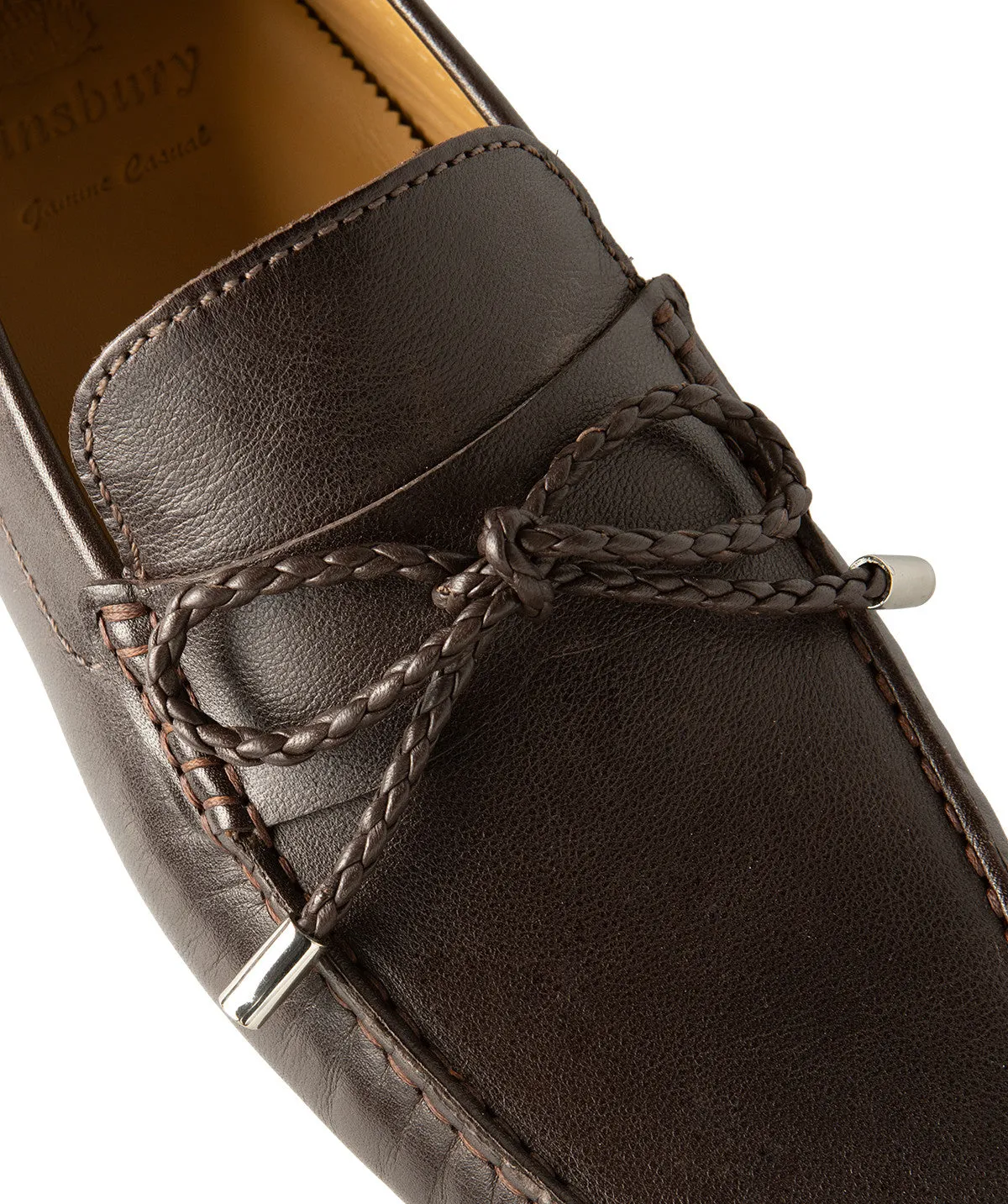 Finsbury Marbella loafer bruin generfd leer