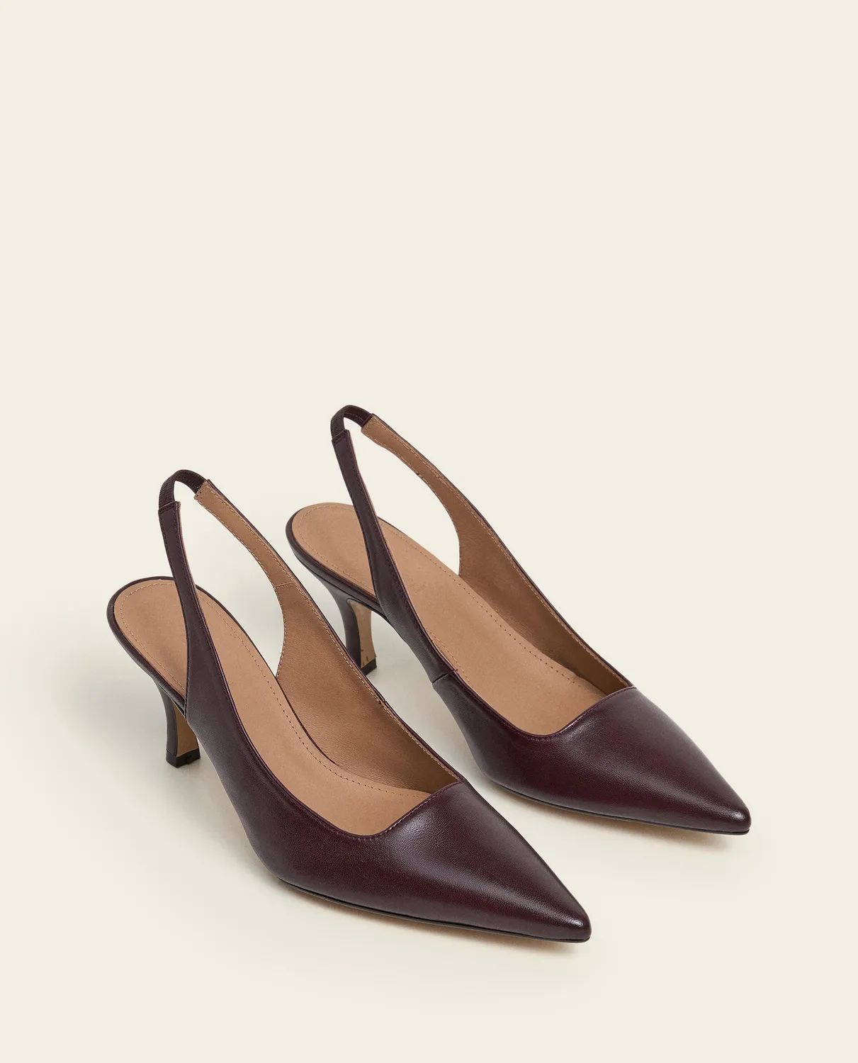 Flattered Franchesca pumps bordeaux leer slingback