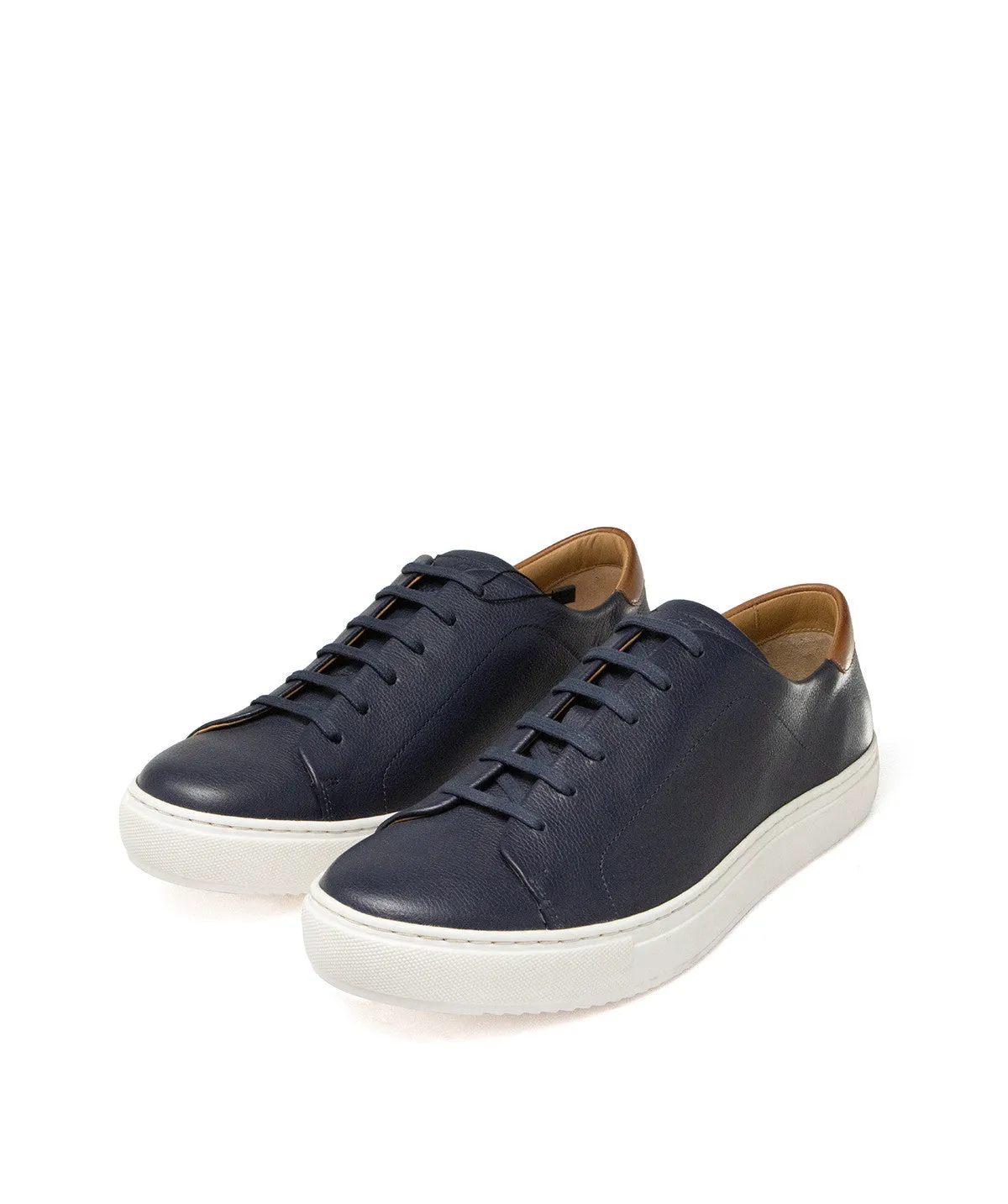 Finsbury Murphy sneakers navy generfd leer Strobel