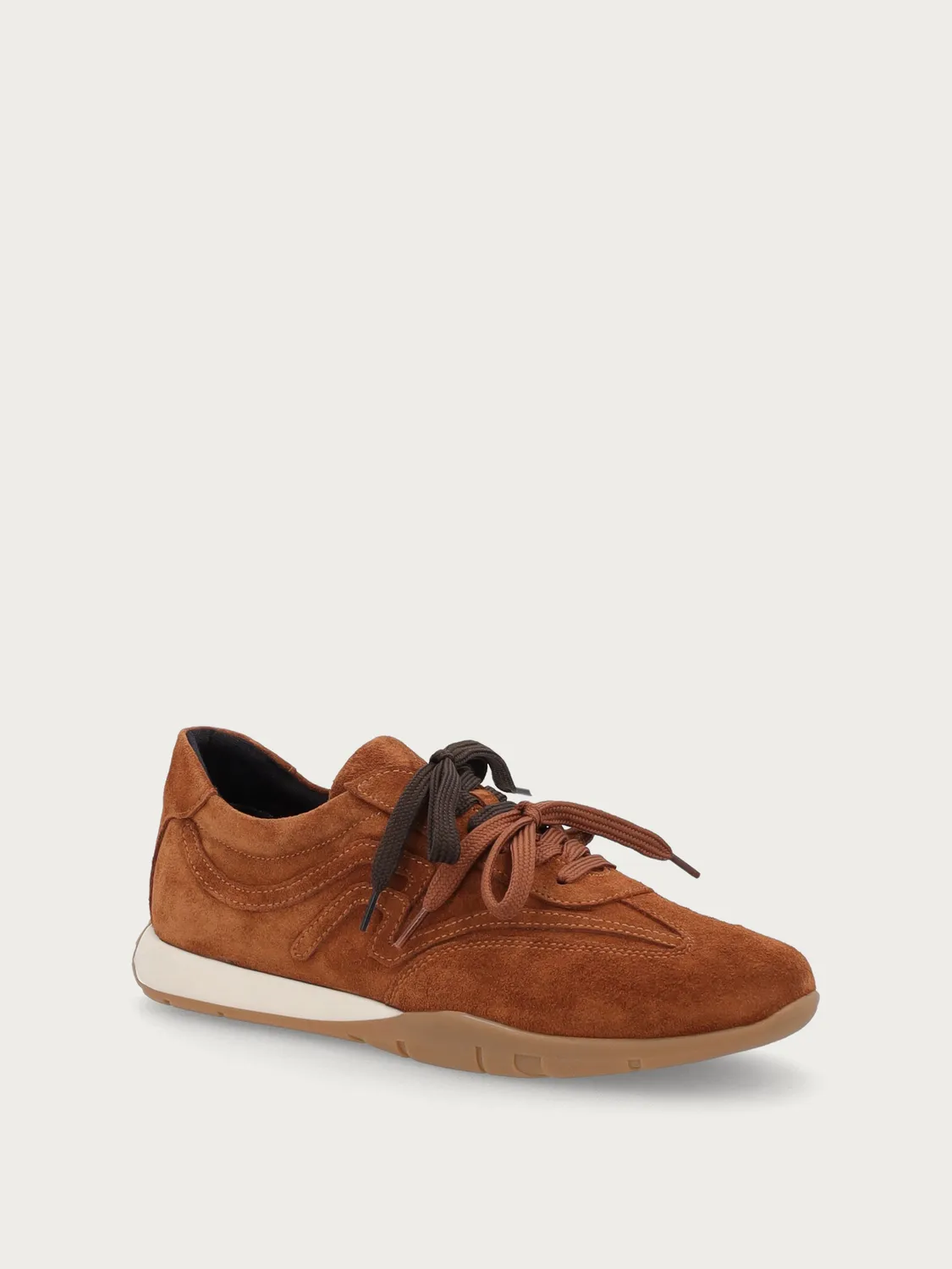 Frau Cross Hybrid sneakers lichtbruin suede dames