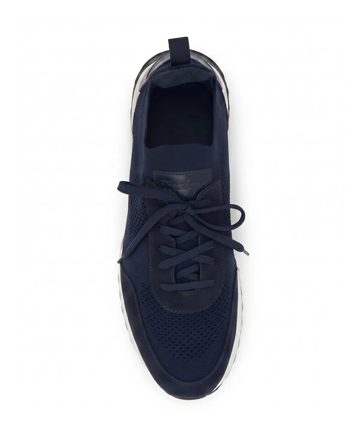 Finsbury Rico sneakers marineblauw canvas leer