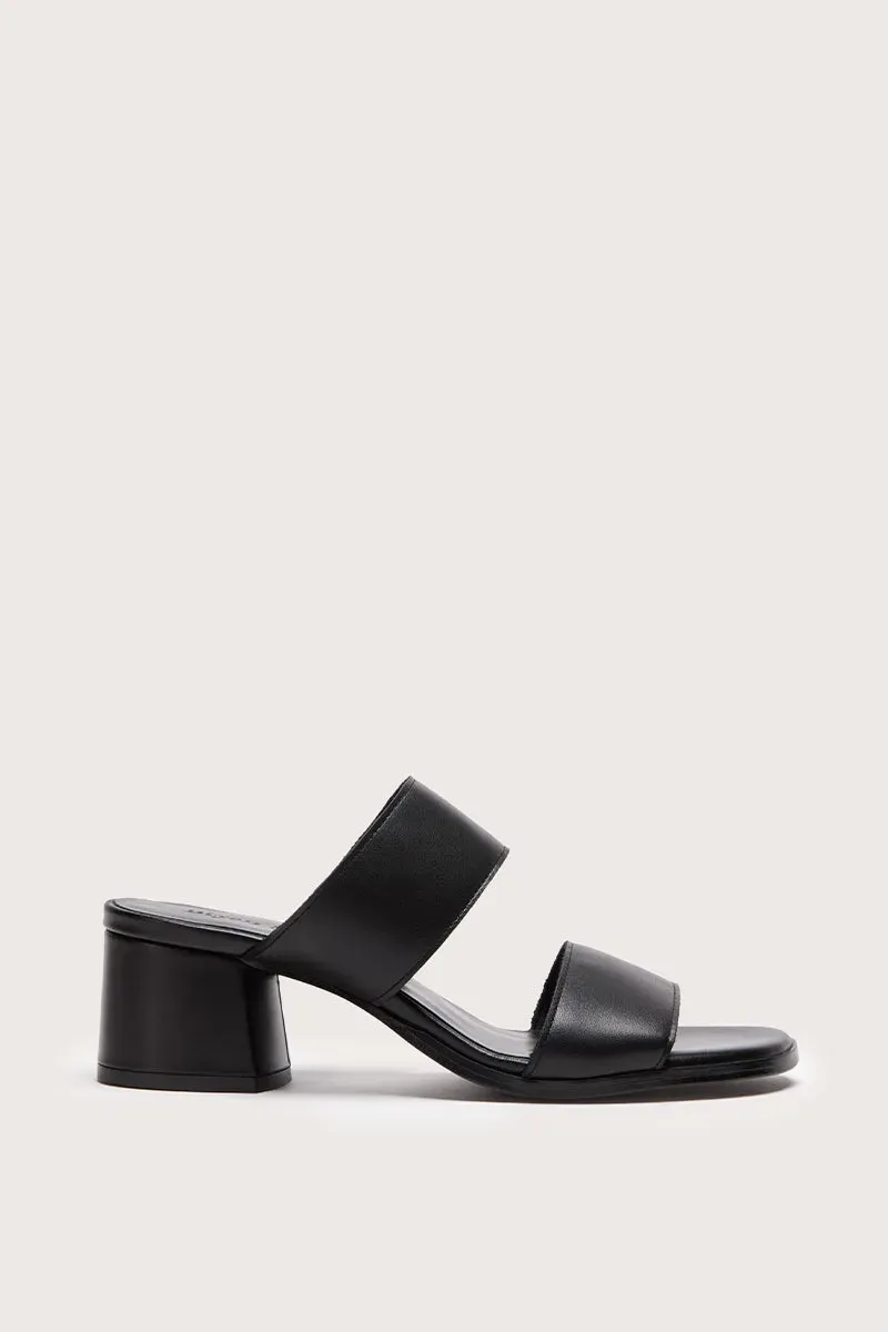 Bryan Stepwise Eloisa sandalen zwart leer blokhak