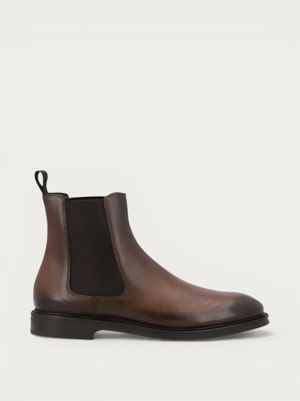 Frau Signature lichtbruine kalfsleren boots patina