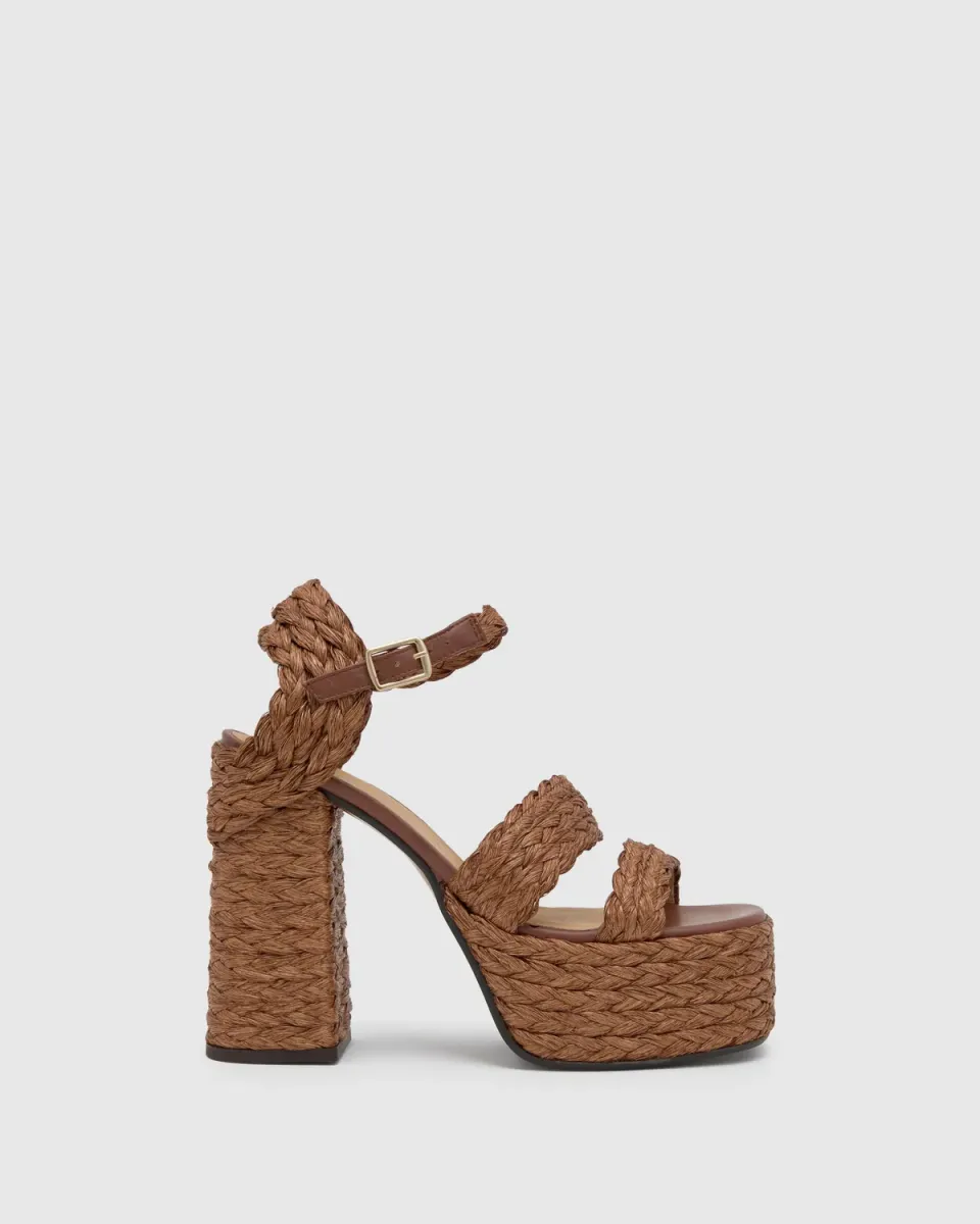 Castaner Fresa 258 sandalen bruin raffia